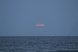 van-gothic: 6/20/16 I watched the strawberry moon rise over the ocean on the summer solstice. I was not disappointed. 