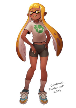 colodraws:  drawing splatoon figures this week   &lt; |D’‘‘‘‘