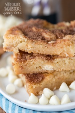 guardians-of-the-food:  White Chocolate Snickerdoodle Gooey Bars