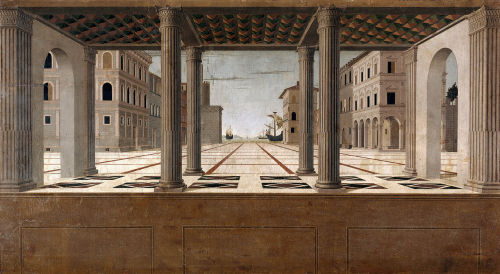 Architectural Veduta, attributed to Francesco di Giorgio Martini, ca. 1490-1500