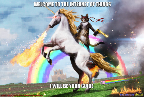 Welcome to the Internet of Things.
I will be your guide.