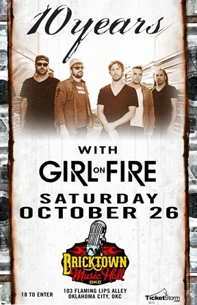 10 YEARS! headlining OKC! Getting tix to this monday! Yesssss!