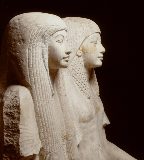 spiritsdancinginthenight:maya &amp; merit,  c. 1320 b.c., saqqara, egypt.