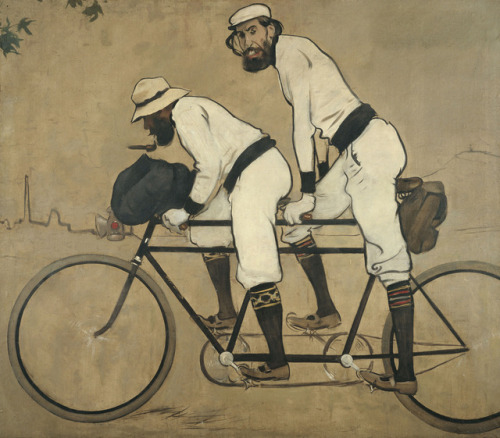 artsof:Ramon Casas and Pere Romeu on a Tandem | Ramon Casas | 1897 | Museu Nacional d'Art de Catalun