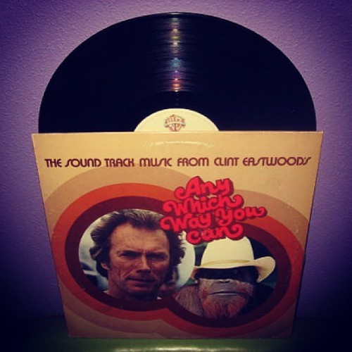 justcoolrecords:  I don’t offer much in the way of #country but I make exceptions when #clinteastwood is involved. #vinyl #records #soundtracks #80s #comedy 