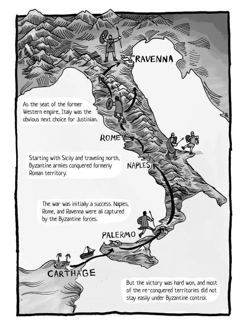 thattheodoranbadassery:historycomic:Some pages from the Byzantines chapter I’ve been working for awh