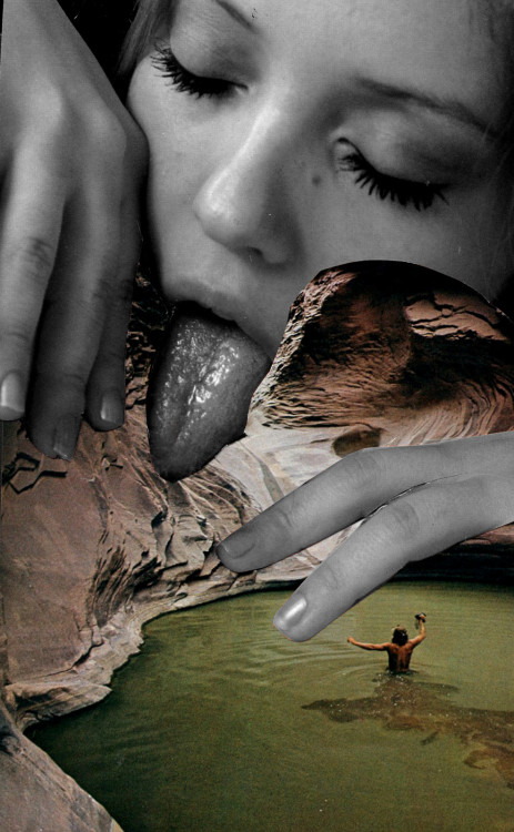 pleasant-valley:  tongue (collage)  art // magazine cut & paste  done by me (daniel madeline) 