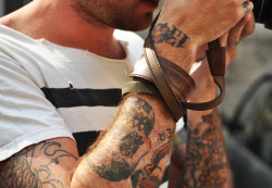 thetieguy:  tatted. 