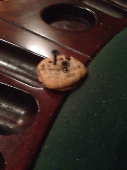 furtaste:  neongenesisevangaylion:  there is a cookie screwed to the table  Whhhhyyyyyyyyy! 