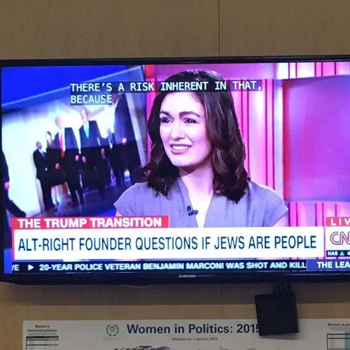 thanewashizu:
dancinbutterfly:

smitethepatriarchy:

yehudmood:

pointmyroses:
Do Jews feel things? Do we have horns? Are we really in control of the media? Nazis would like to know. 
Yall, we need to stop calling the alt-right anything but neo-Nazis.
this is….unreal

Welcome to Nazi America.

WHY THE FUCK ARENT YOU PEOPLE[GENTILES]REBLOGGING THIS. THE ALT-RIGHT[NEO-NAZIS] ARE ASKING IF WE ARE PEOPLE. WHY ARENT YOU REBLOGGING THIS? DO WE NOT DESERVE TO BE REPRESENTED? DO WE NOT DESERVE PROTECTION? FUCK! 
When you don’t think a group are “people” it’s very eassy to abuse them. They’re not people with feelings, an experience of pain, families, or lives after all. It was easy for SS officers to execute Jews, Poles, Romani, and queer people in the Holocaust because they didnt think we were people. This isn’t just hateful. It’s dangerous. It’s dangerous the way the Muslim Registry is dangerous. These are pre-genocide red flags. 
I AM A JEWISH PERSON. JEWS ARE PEOPLE. ALL PEOPLE ARE PEOPLE. A PERSON IS A PERSON NO MATTER HOW SMALL. 
If you follow me and you don’t reblog this, just, fuck off. I’m serious. I’m done being politically correct. Unfollow me and just fuck off because you don’t care and I don’t want you here.

https://www.complex.com/life/2016/11/alt-right-founder-questions-if-jews-are-people-cnn-twitter
here is the video and the tweet which they are referring to in the headline 