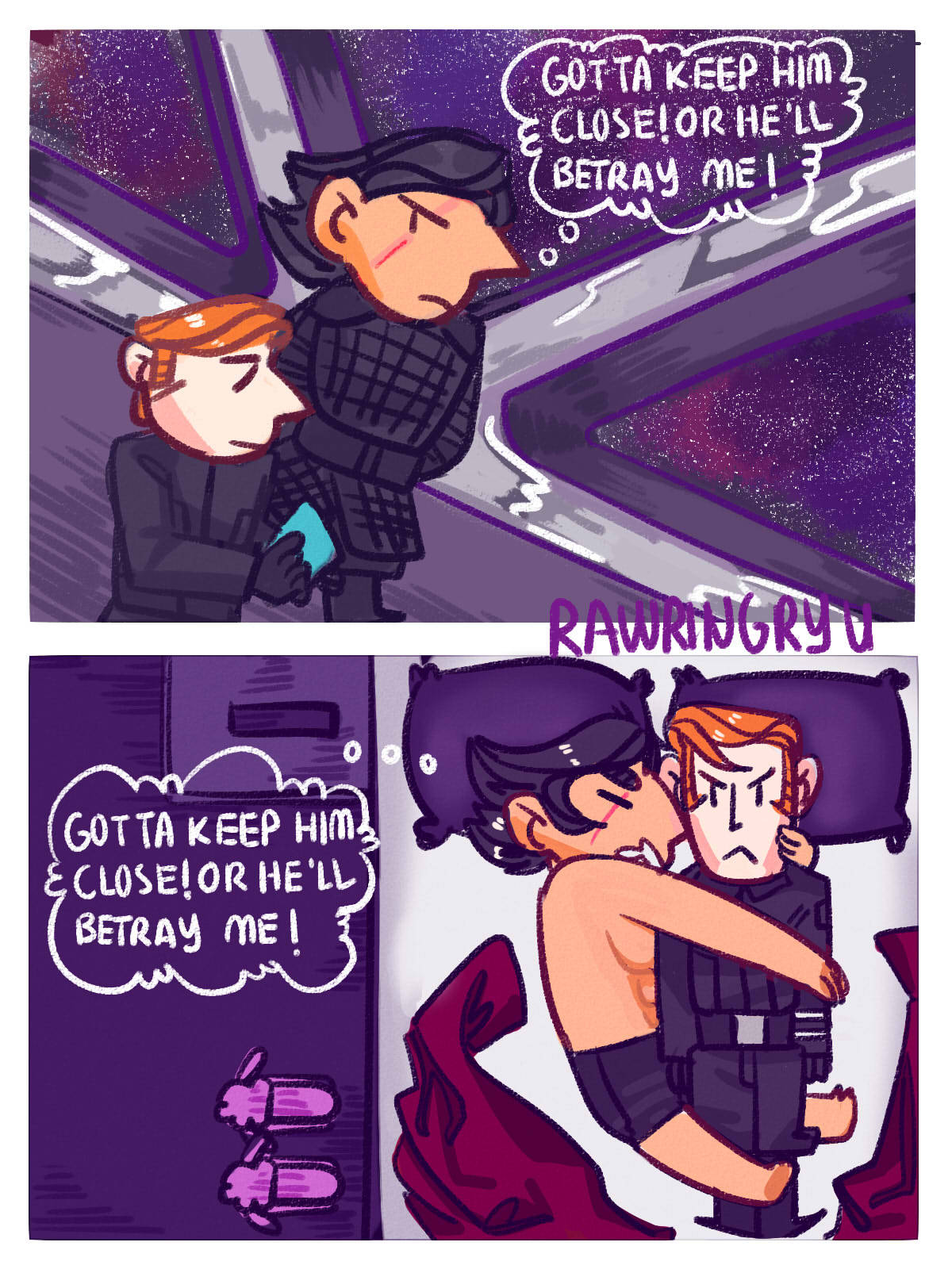 rawringryu-arts:  I heard inseperable Kylux is canon ya’ll