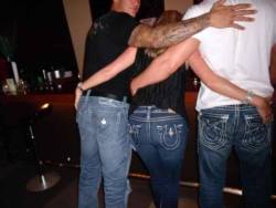 shimmeringpinkblush:  Randy with a friend and Ted Dibiase at a party in 2009.  I would much rather have Ted and Randy walking alone, with their hands on each others asses!