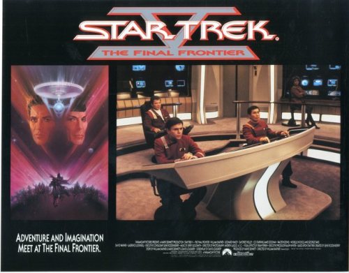 William Shatner, Leonard Nimoy and DeForest Kelley in “Star Trek V: The Final Frontier”  (1989)    l