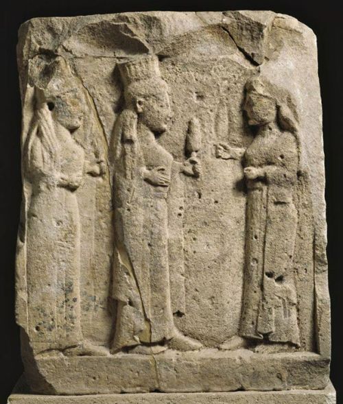 Votive statue with Demeter, Kore and Hekate - found Temple of Selinunte, Sicily, circa 580-570 BC