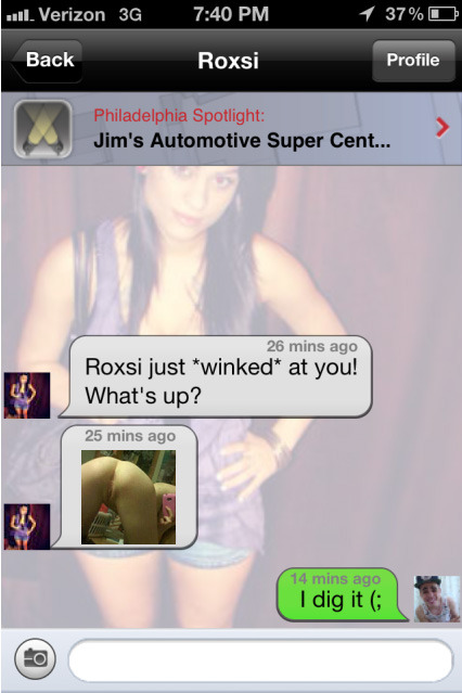 enjoysexygifsexysexgreatness:Slutty babes use this new sex app to sext &amp; trade nudes anonymo