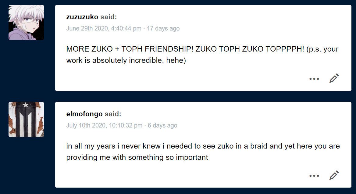 after midnight randomness, @zuzuzuko hell yeah more Zuko and Toph will ...