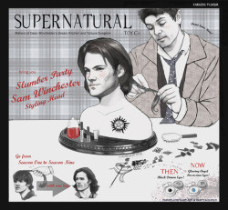 Karadin:  All I Want For Xmas Is My Sam Winchester Styling Head, Angel Approved!