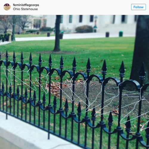 micdotcom:Ohio feminists decorate state house with wire hangers in protest of abortion restrictions