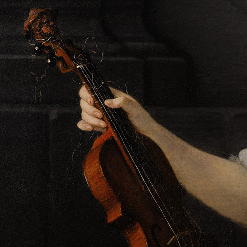 hergracesathenaeum:Portrait of a Violinist (1773) Anne Vallayer-Coster