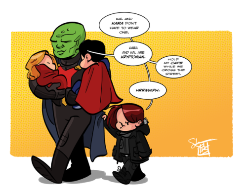 comickergirl:The Further Adventures of Space Dad and the Super Kids: Parka Problems(Please don&rsquo