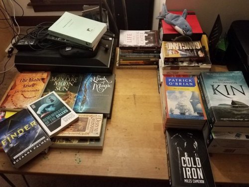 Cleaned and organized the table in our shared office tonight. I...