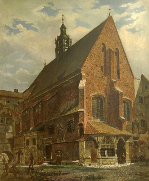 “St. Barbara Church in Krakow”, 1863 by Aleksander Konstanty Gryglewski (1833-1879)■ Aleksander Kons