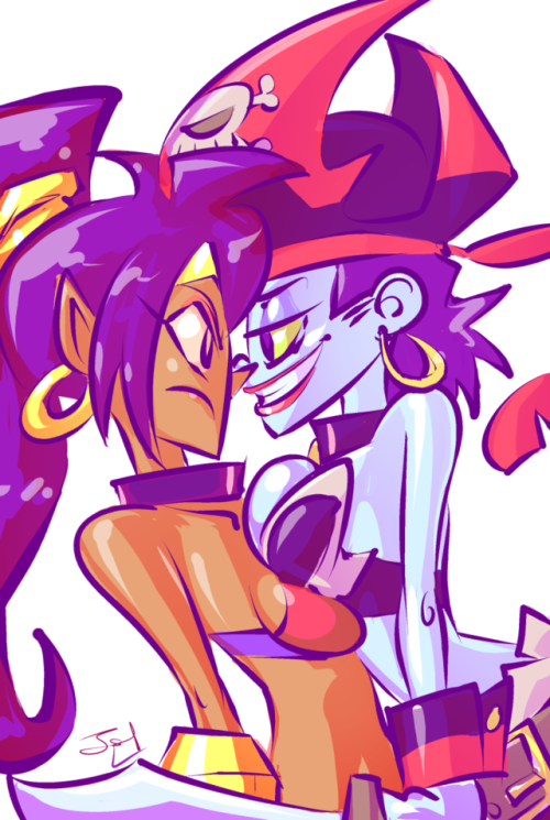 joshlesnickart:Shantae & Risky, 2015 I think