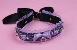 kittensplaypenshop:  Dark Princess Collar(Lavender)
