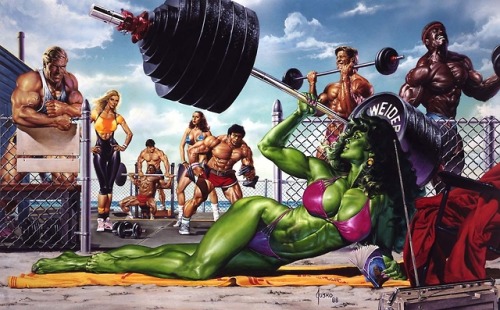 wondrousyears: She-Hulk by Joe Jusko