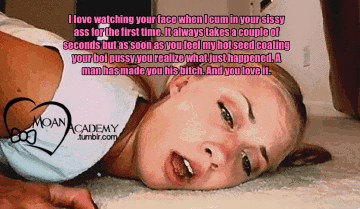 moanacademy:  For more original sissy captions porn pictures