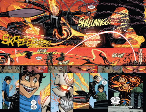 I don’t even care that they don’t explain how and when he got his weapons. This is too sweet and awesome for something as trivial as reason to ruin! And an excellent swan song to Tradd Moore’s stint on the book!