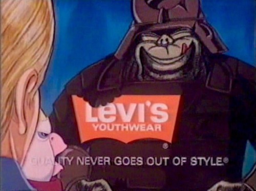 “The Kledian warlord says he has long admired the fit of your Levi’s jeans!”Ad by the Richard Willia