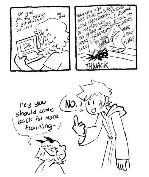 hellspawnmotel:  358/2 days art! this was the only kh game i ever actually got to play when i was little, but i didnt remember much of it. spoilers, its a bummer