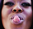 illkim:  illkim:  why Azealia Banks’ lips always look like a butthole            
