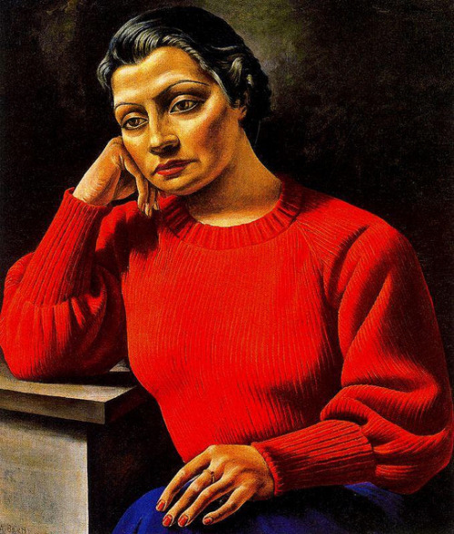 Woman in Red Sweater, 1935, by Antonio Berni (via weimarart.blogspot)