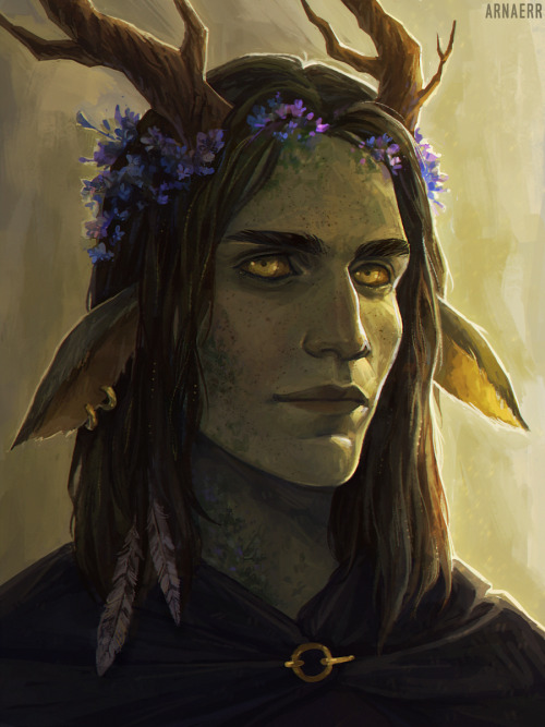 years ago I made a series of portraits inspired by the godlike race in Pillars of Eternity and I sti