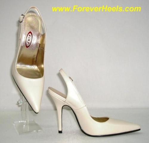 www.ForeverHeels.com Style CHC_V, V-Shape Sharp Pointed Toe Slingback High Heel Pumps - The Special 