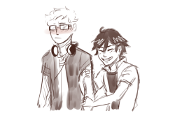 voix7: tsukki acting all indifferent and