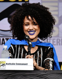 gameofthronesdaily:  Nathalie Emmanuel at Comic-Con International 2017 “Game Of Thrones” panel And Q+A Session at San Diego Convention Center on July 21, 2017 in San Diego, California.
