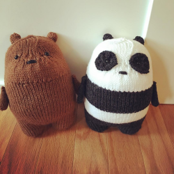 These Grizz And Pan Pan Knitted Toys Are Too Cute For This World 