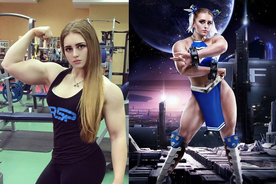 bigmusclegirlfan: Julia Vins as Chun li.  Just..wow, amazing, fantastic.We need