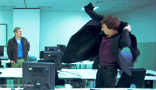puddingin221b:  sherlockspeare:  John thinks, ‘Nice body.’  Putting on clothes