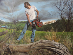 Kevin Muente, Taking on Twisters, Oil on