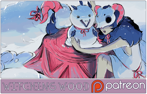 witchingwood: Patreon is being update with a couple more on the way! Sketch pages, WIPs, The wallpap