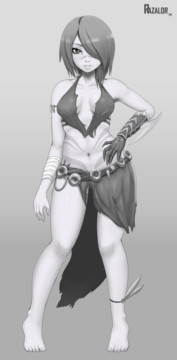 razalor:  Tribal Girl commish She looks dangerous……r-right?….. 