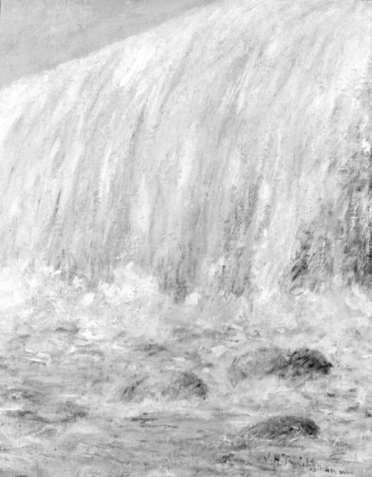 Niagara, 1894, John Henry TwachtmanMedium: oil,canvas #impressionism#johnhenrytwachtman#twachtman