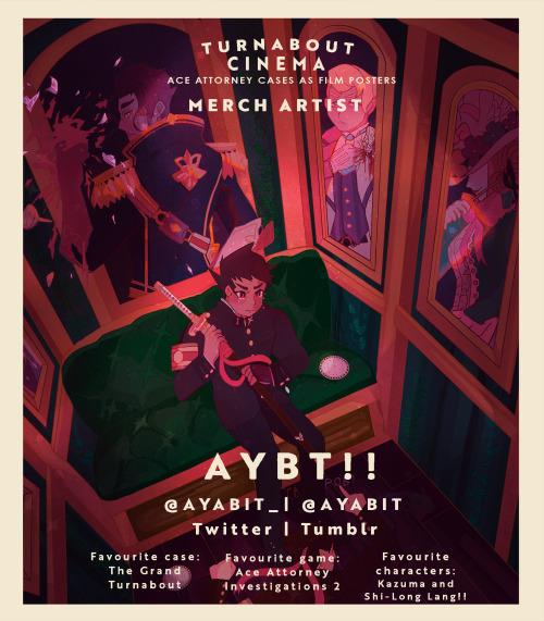 turnabout-cinema:  CONTRIBUTOR SPOTLIGHTDim the lights, because our next merch artist AYBT!! is taki