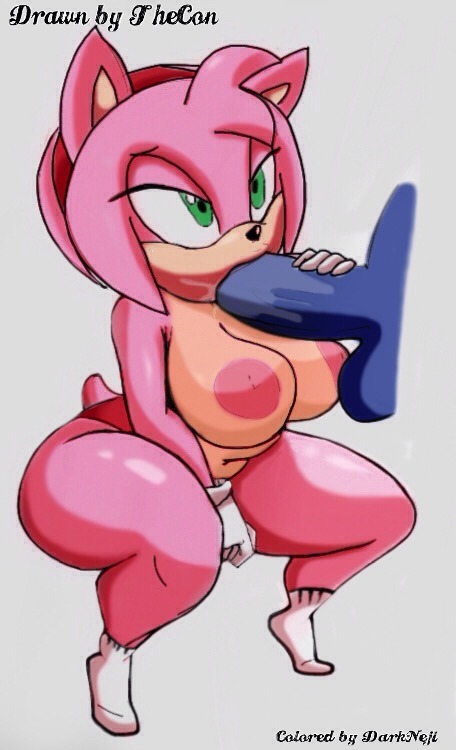 theterriblecon:  darkneji:  Didn’t really like the way the Amy came out but I’m posting it any way Art by @theterriblecon Colored By me  Dumb slut and a bat slut! Lookin spiffy here dude   yummies~ ;’9