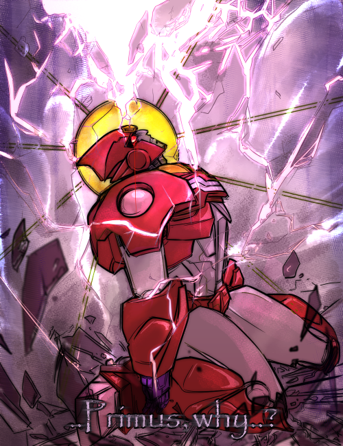 ~ Shattered Faith ~Heretech losing the fight. From the ongoing TF/Galaxies IDW comic run. Drawn for 