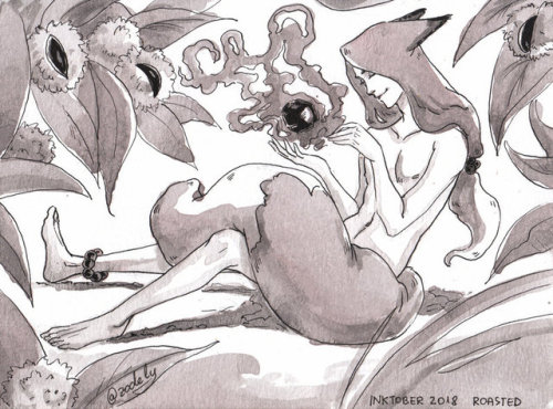 Inktober 2018 - Roasted chestnuts